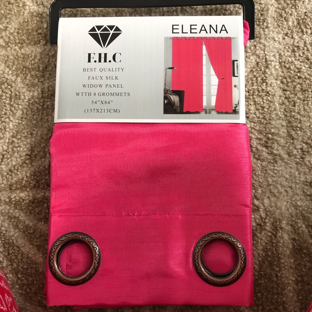 Window  Curtains faux silk